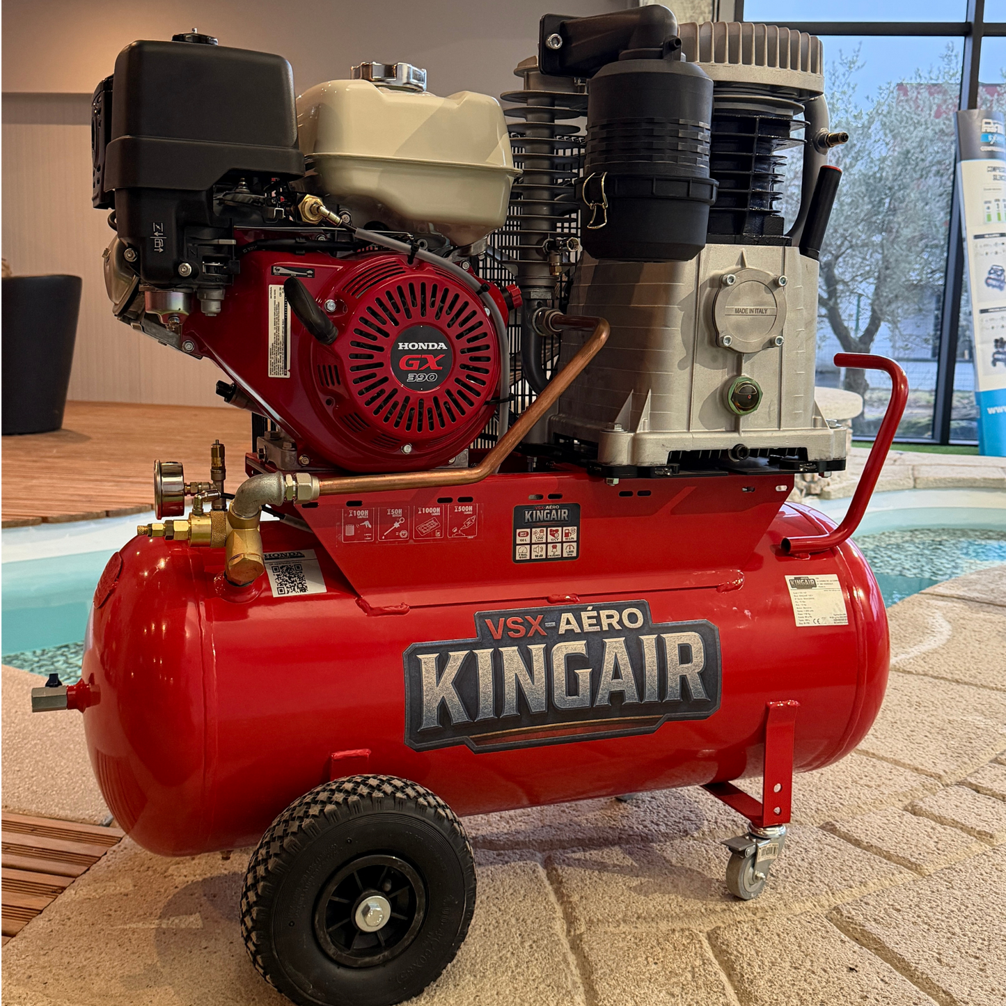 Compresseur KINGAIR 13 CV Thermique 100 Litres